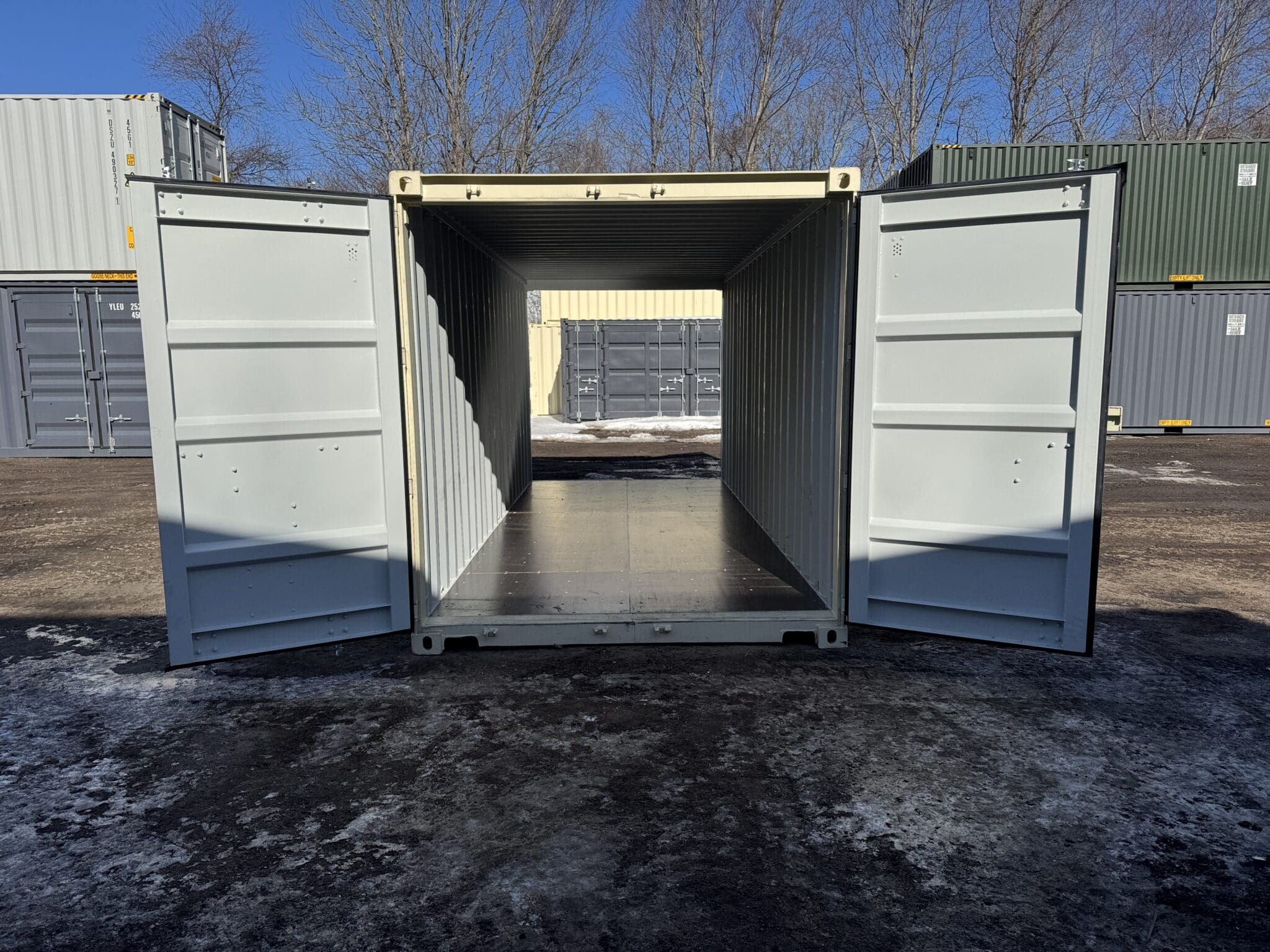 Outback Storage 20ft Double Door Shipping Container New Beige