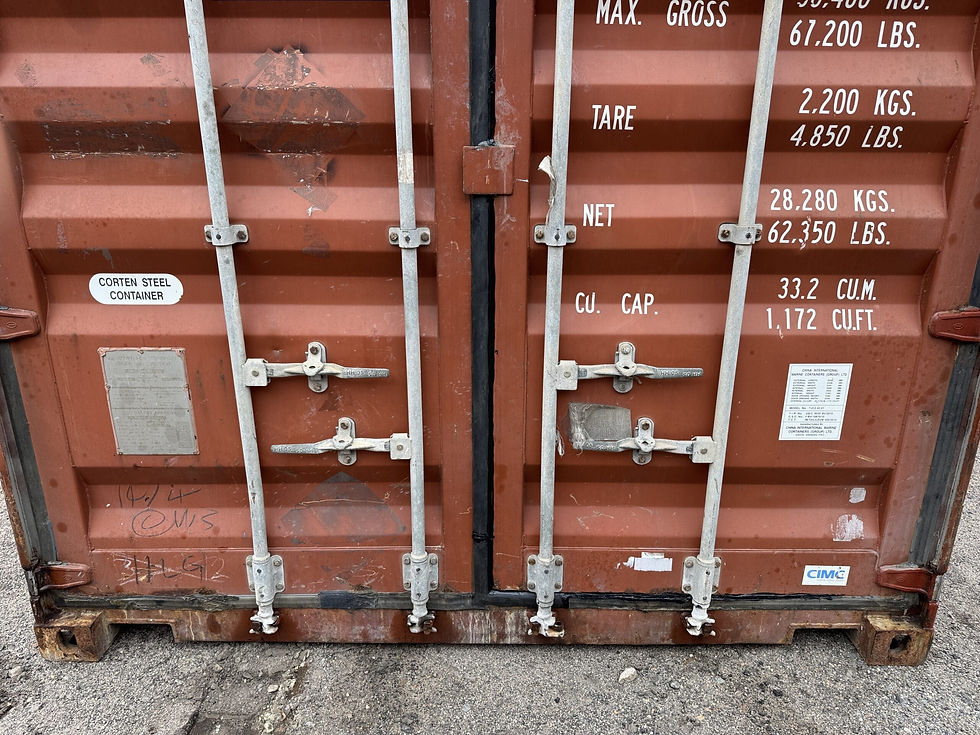 Thumbnail: 20ft Shipping Storage Container Used Red