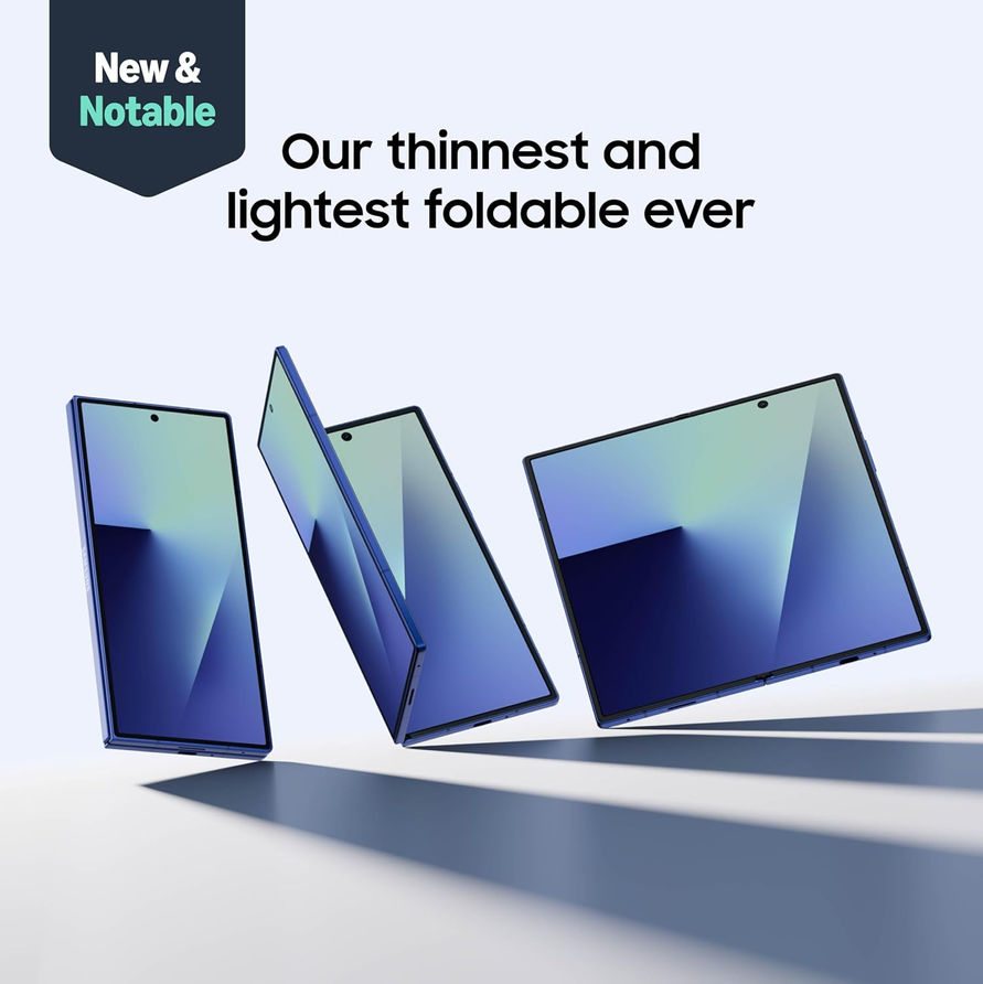 Samsung Galaxy Z Fold7 Unlocked 256GB AI Smartphone Silver Shadow Renewed