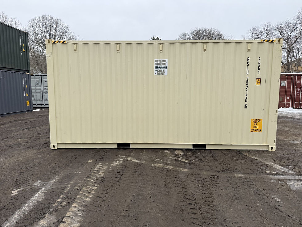 Thumbnail: Outback Storage 20ft High Cube New Shipping Storage Container Beige