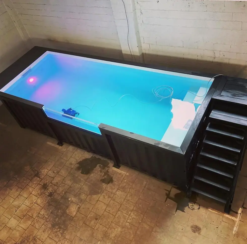Thumbnail: 20ft Corten Steel Container Swimming Pool Black Standard