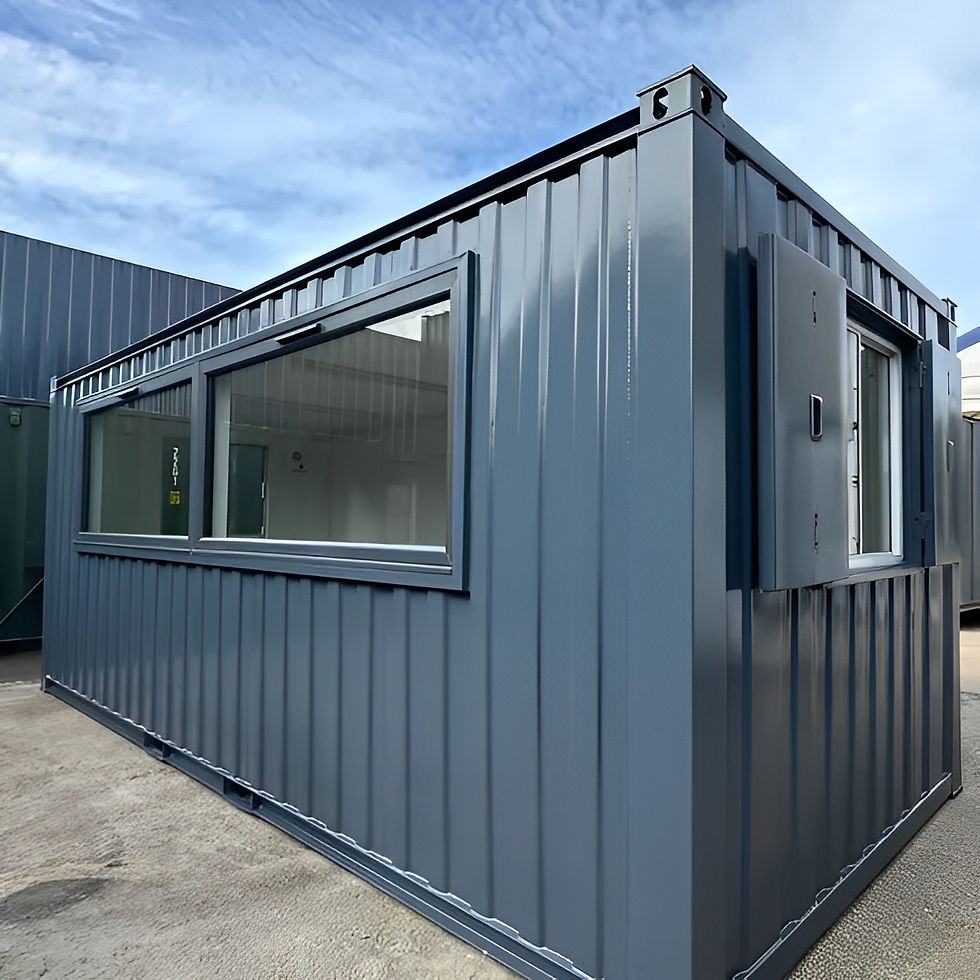 21ft x 8ft Custom Portable Office Canteen Cabin With Windows