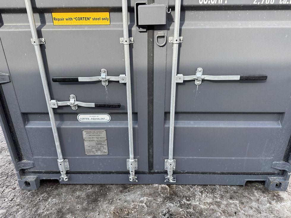 Thumbnail: 40 ft High Cube Shipping Storage Container Gray Wind Watertight