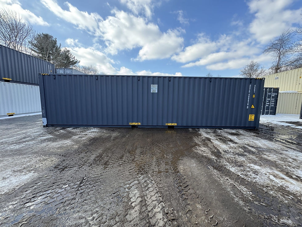 Thumbnail: 40ft High Cube Shipping Container Wind Watertight Gray
