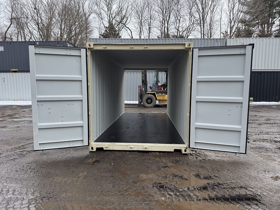 Outback Storage 20ft Double Door Shipping Container New Beige