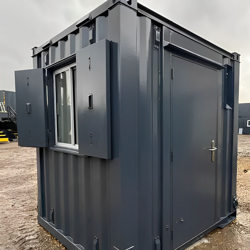 Thumbnail: Shipping Container Office 7ft x 7ft Portable Anti-Vandal Unit