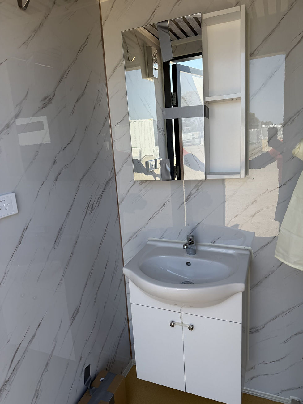 Thumbnail: Portable Shower Unit with Change Room and Internal Plumbing