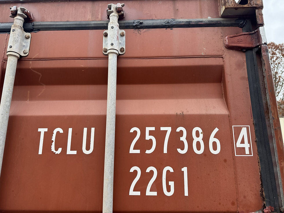 20ft Shipping Storage Container Used Red