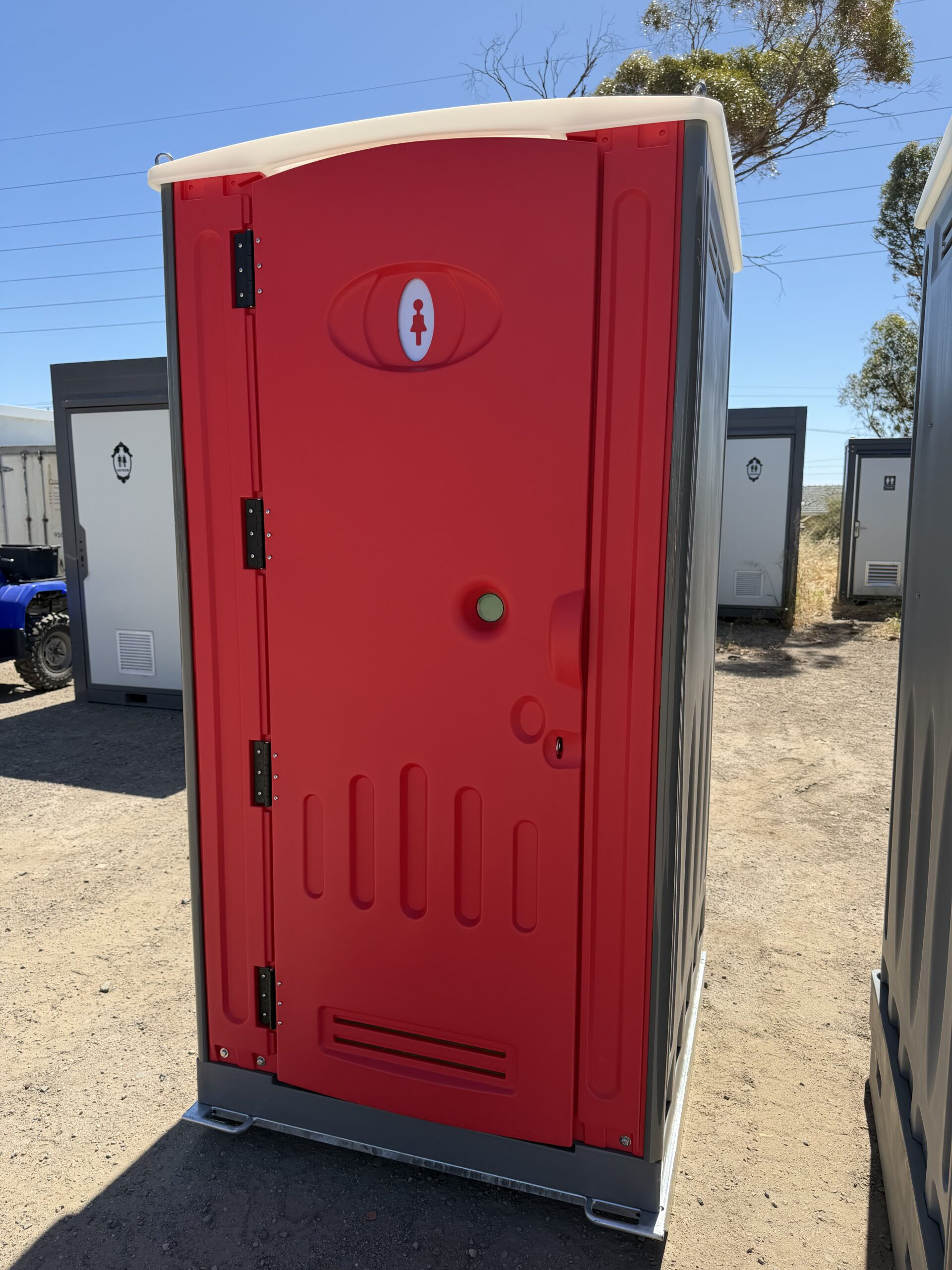 Pegasus Equipment Portable Site Toilet HDPE Red Unit