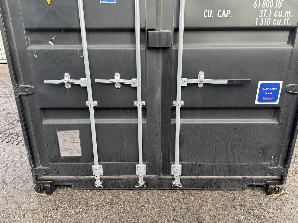 Thumbnail: 20ft High Cube Double Door Shipping Storage Container Black