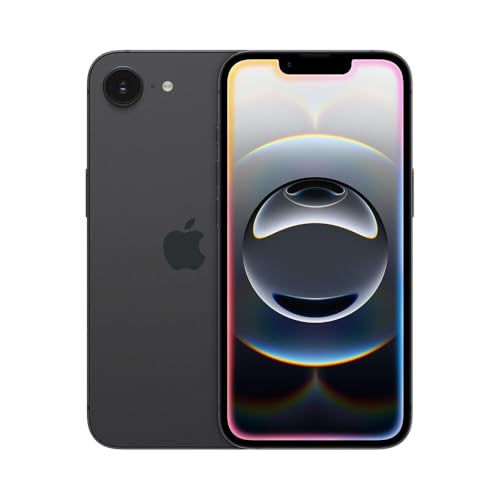 Apple iPhone 16e 128GB Unlocked Black Renewed eSIM OLED Smartphone