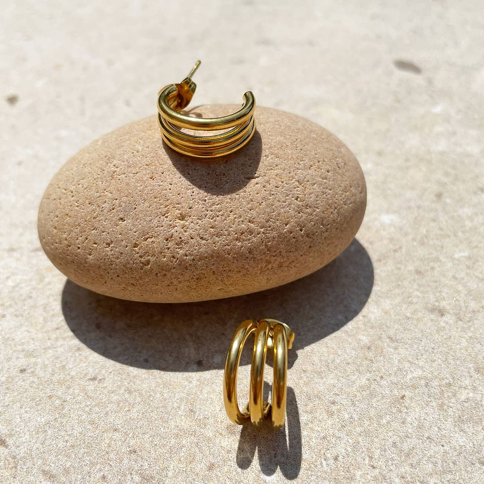 Boucles d'oreilles intemporelles Mira, plaqué or ou argent