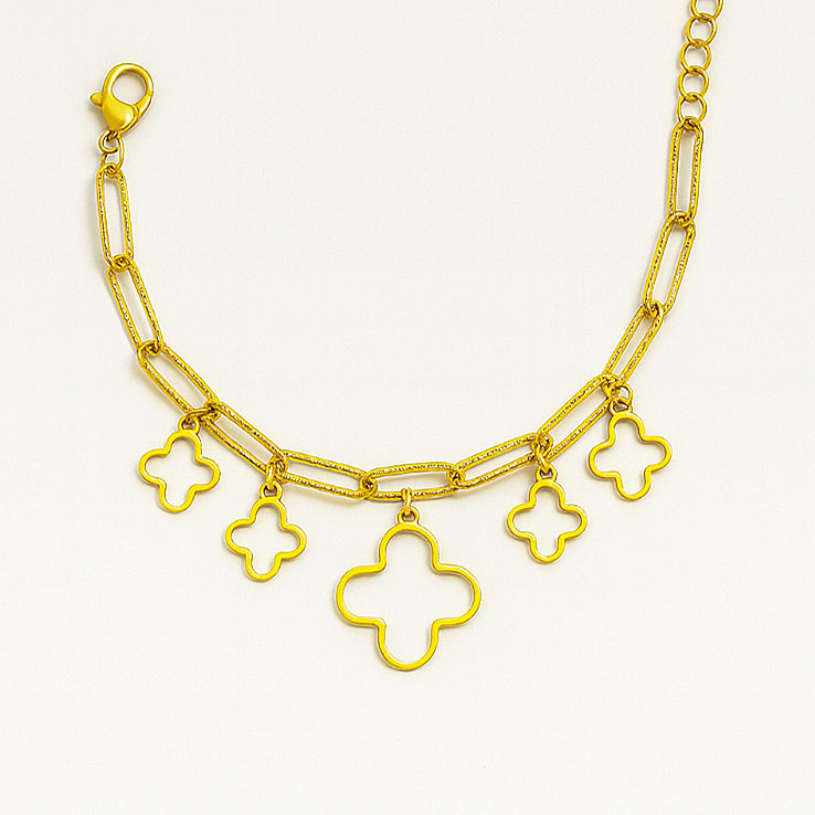 Miniature : Bracelet pampilles trèfles Foglina