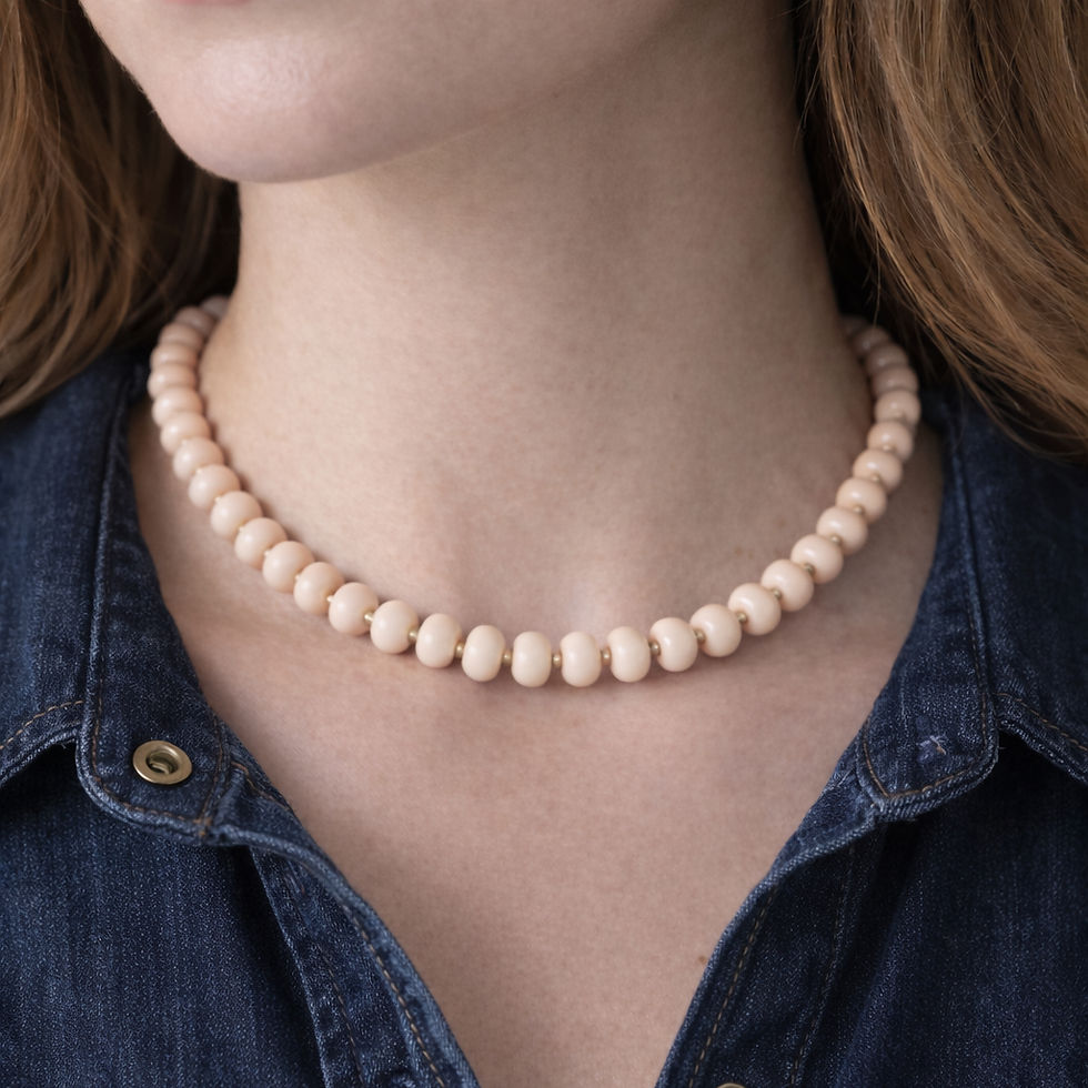Miniature : Collier intemporel perles Blush