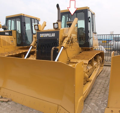 Стекло лобовое центральное бульдозер Catepillar D6G2XL