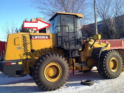 Стекло заднее фронтальный погрузчик XCMG LW500KN