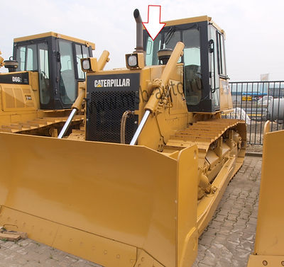 Стекло лобовое правое бульдозер Catepillar D6G2XL