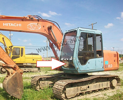 Cтекло лобовое нижнее Экскаватор гусеничный Hitachi EX100,120,200,300-3 серия