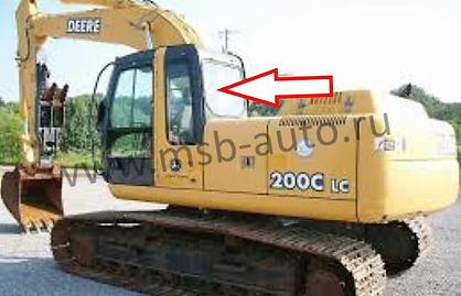Стекло заднее экскаватор John Deere 200 LC-360 LC