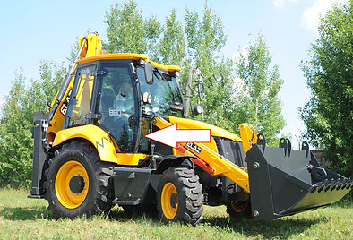 Стекло лобовое правое экскаватор погрузчик ELAZ BL880 ЕЛАЗ