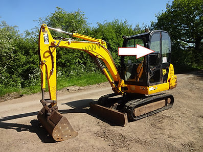 Стекло дверное левое верхнее мини экскаватор JCB 803 Super
