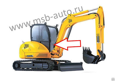 Стекло лобовое нижнее мини-экскаватор Jcb 8035 zts, Jcb 8065 zts