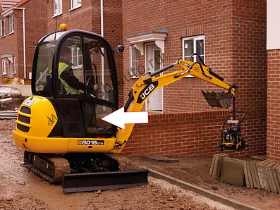 Стекло кузовное нижнее правое мини экскаватор JCB 8018 CTS