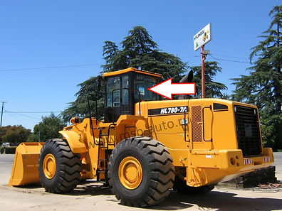 Стекло заднее фронтальный погрузчик Hyundai HL780-7a, HL770-7a