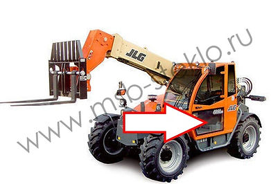 Стекло дверное нижнее телескопический погрузчик JLG 3508 PS- 3509 PS-3512 PS- 3513 PS - 4008 PS- 4009 PS