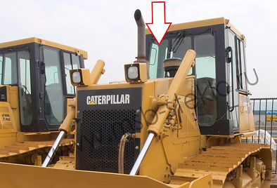 Стекло лобовое правое бульдозер Catepillar D6G2XL