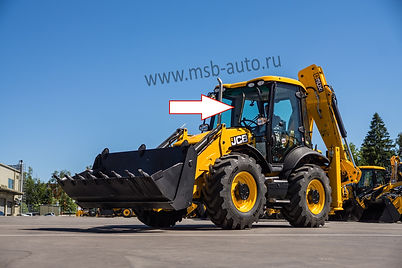 Стекло лобовое верхнее Экскаватор-погрузчик Jcb 3cx-4cх 2015
