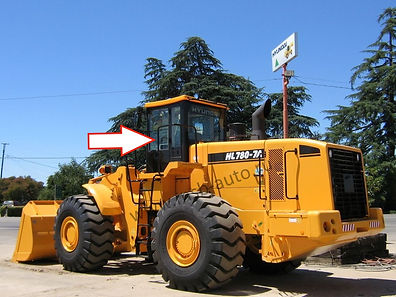 Стекло дверное левое нижнее фронтальный погрузчик Hyundai HL780-7a, HL770-7a