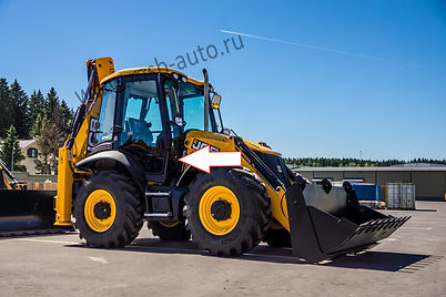 Стекло лобовое нижнее правое Экскаватор-погрузчик Jcb 3cx-4cх 2015