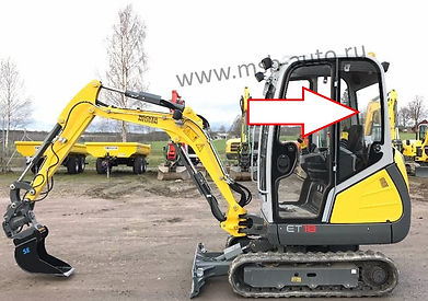 Стекло кузовное левое мини экскаватор Wacker Neuson ET 18, Wacker Neuson ET 20, Wacker Neuson ET 24