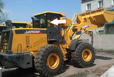 Стекло заднее правое фронтальный погрузчик XCMG LW500F LW300F