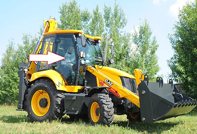 Стекло дверное правое экскаватор погрузчик ELAZ BL880 ЕЛАЗ