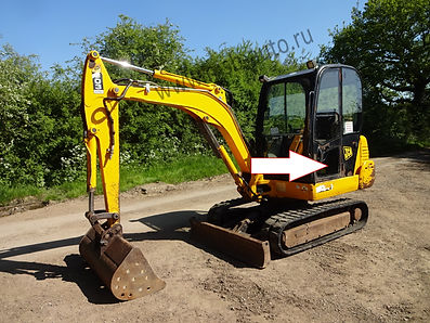 Стекло дверное левое нижнее мини экскаватор JCB 803 Super