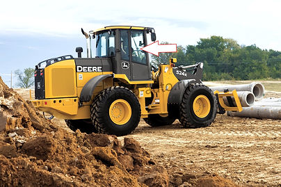 Стекло кузовное переднее правое фронтальный погрузчик John Deere 444K, 524K, 544K, 624K, 644K, 724K, 744K, 824K, 844K