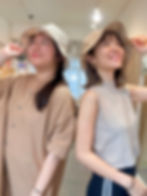 縮圖：bucket hat - button beige