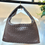 縮圖：#36953 brown leather shoulder bag