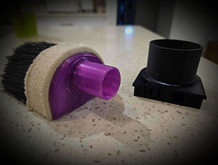 Modified CNC dust extraction fitting