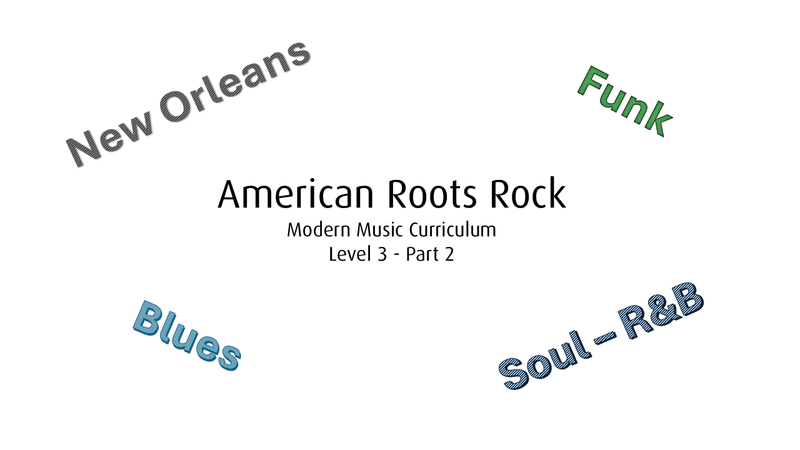 Learning American Roots Rock Music, Funk, New Orleans, Blues, and Rock And Roll.