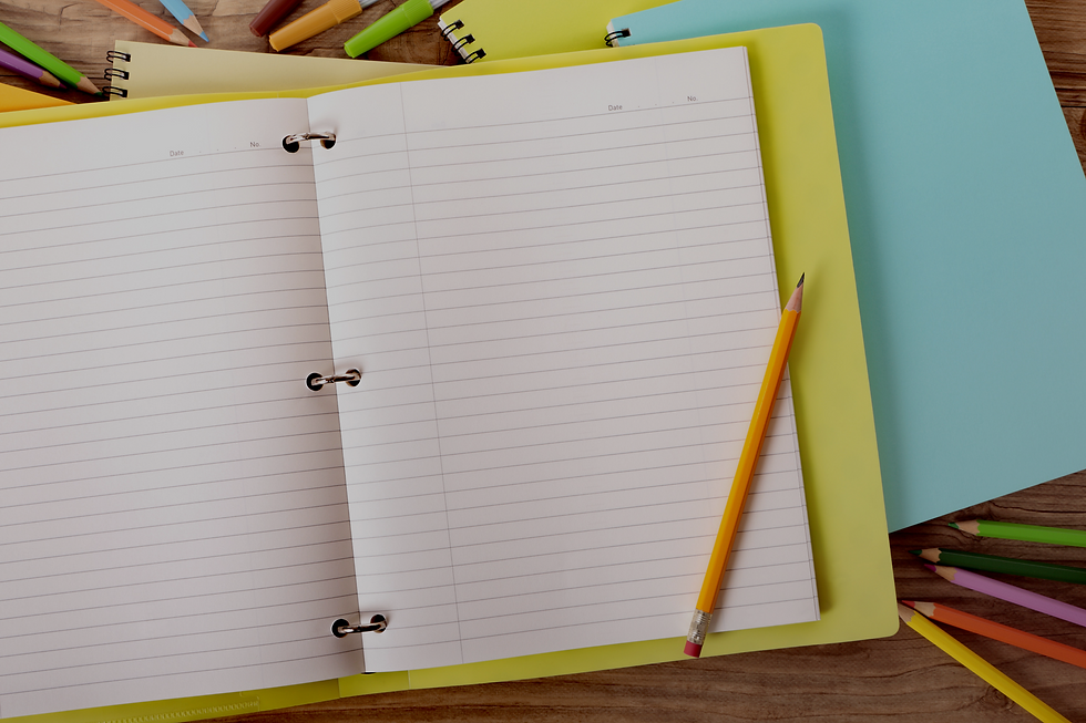 Notebook And Pencils