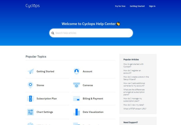 Cyclops help center