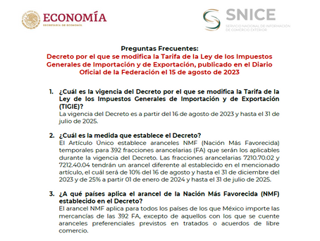 CIRCULAR | MODIFICACION TIGIE