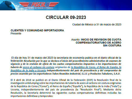 09-2023 INICIO CC TUBO DE ACERO