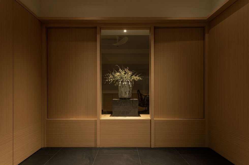 NAMA study enclosed by sliding timber panels, creating a quiet and private retreat within the home.