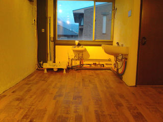 シャンプー台設置完了!