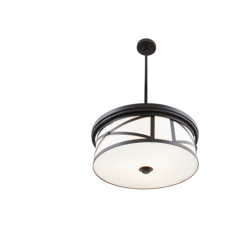 Thumbnail: Hampton 3-Light Semi Flush