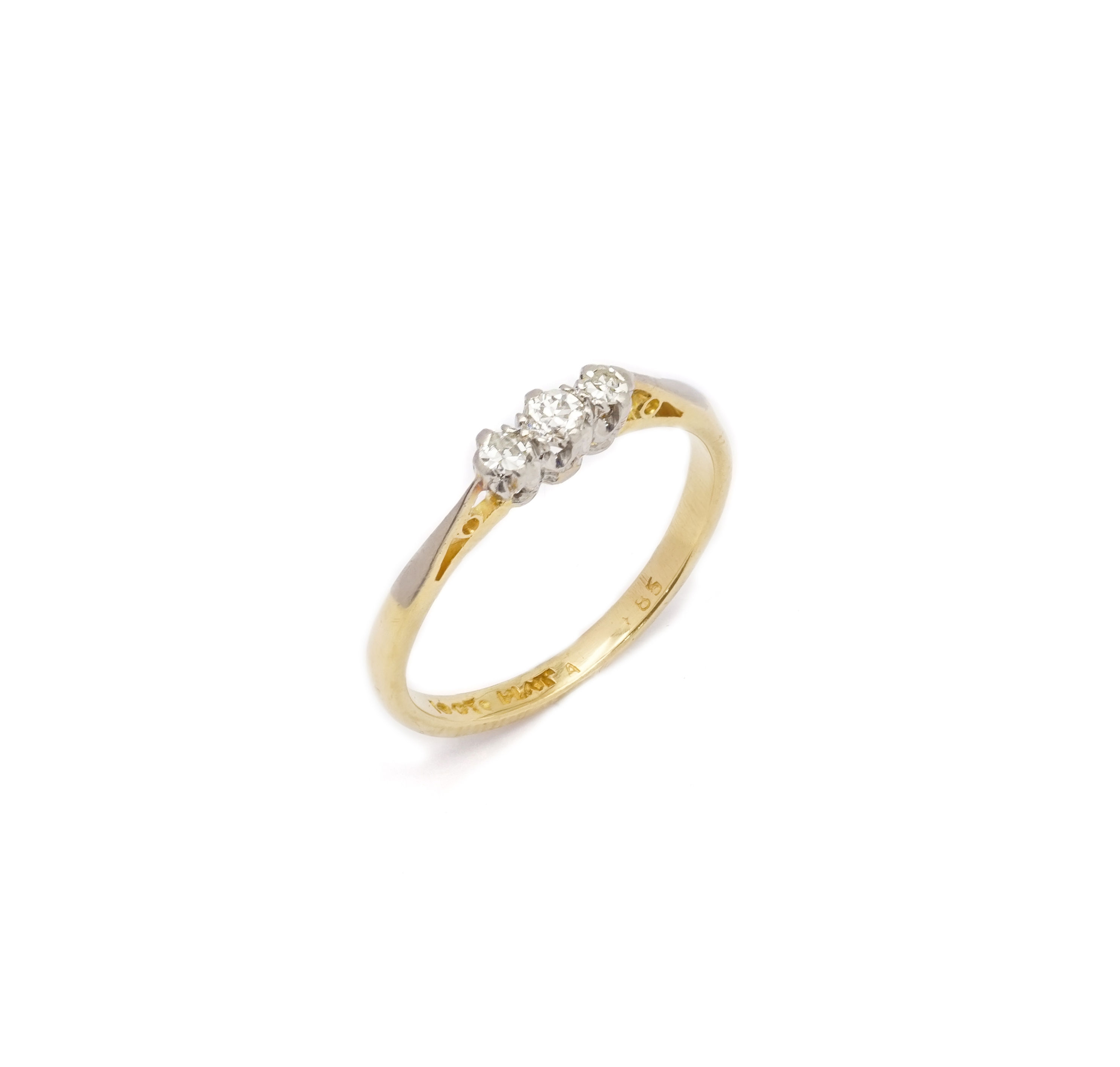 18ct & Platinum 3 Stone Diamond Ring